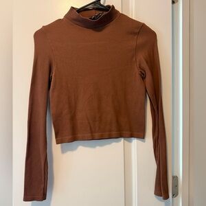 Stradivarius Ribbed Long Sleeve Top